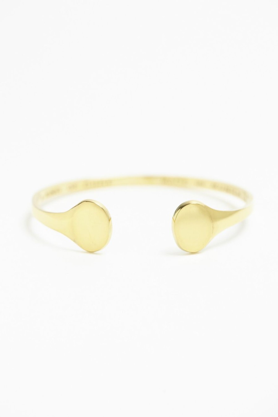 A Kind of Guise Signet Bracelet Gold