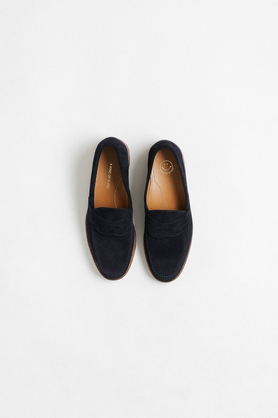 A Kind of Guise Bari Loafer Dark Azzurro